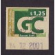 ARGENTINA SERVICIO SELLO PARA MAQUINA 2001 GJ GC 5 ESTAMPILLA USADA U$ 20